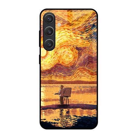Sunset Vincent Glossy Case for Samsung Galaxy S25 5G