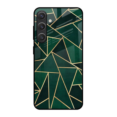 Abstract Green Glossy Case For Samsung Galaxy S25 5G