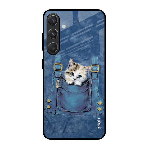 Kitty In Pocket Glossy Case For Samsung Galaxy S25 5G