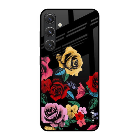 Floral Decorative Glossy Case For Samsung Galaxy S25 5G
