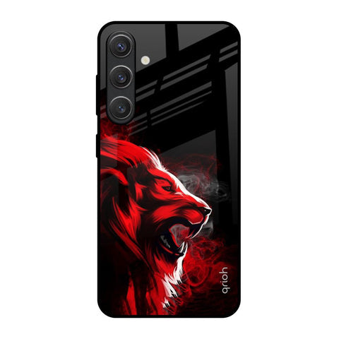 Red Angry Lion Glossy Case for Samsung Galaxy S25 5G