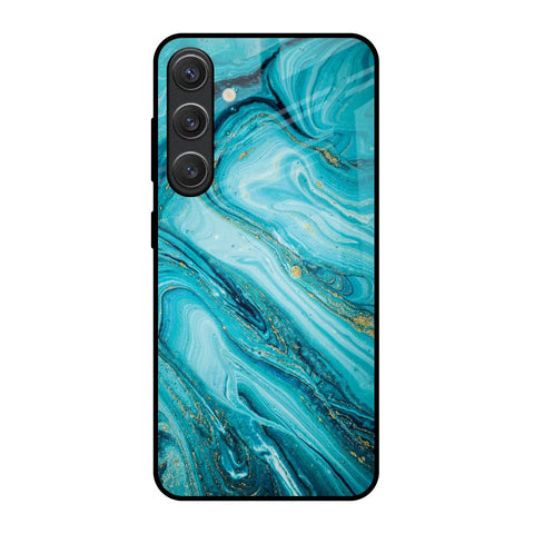 Ocean Marble Glossy Case for Samsung Galaxy S25 5G