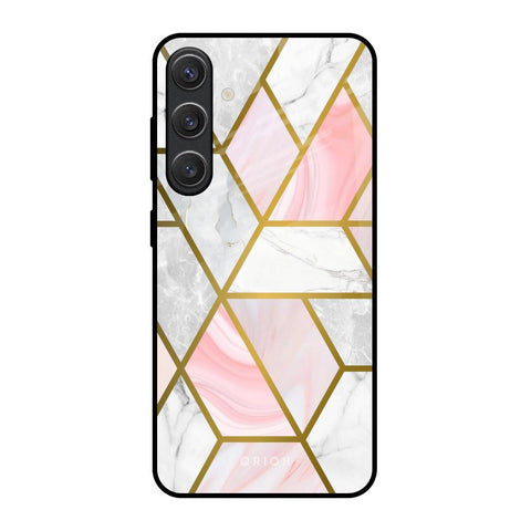 Geometrical Marble Glossy Case for Samsung Galaxy S25 5G