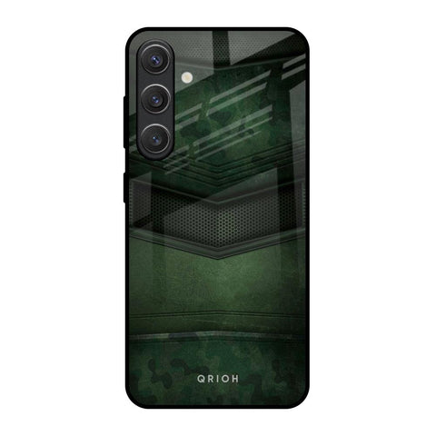 Green Leather Glossy Case for Samsung Galaxy S25 5G