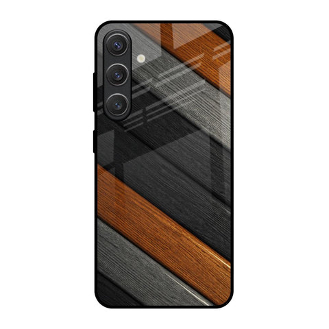 Tri Color Wood Glossy Case for Samsung Galaxy S25 5G