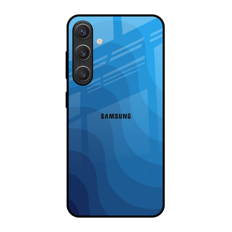 Blue Wave Abstract Glossy Case for Samsung Galaxy S25 5G