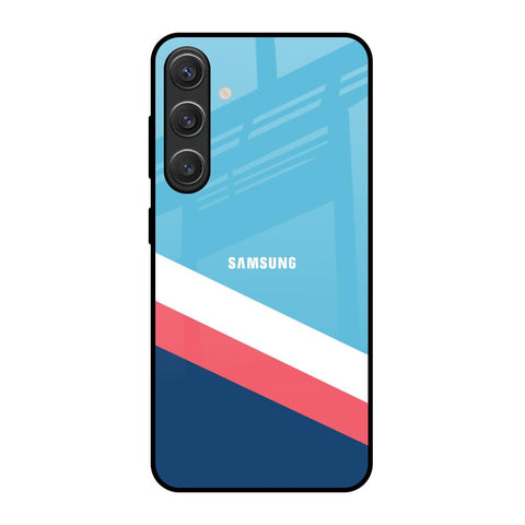 Pink & White Stripes Glossy Case For Samsung Galaxy S25 5G