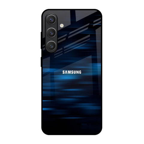 Blue Rough Abstract Glossy Case for Samsung Galaxy S25 5G