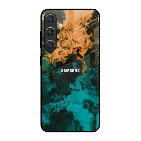 Watercolor Wave Glossy Case for Samsung Galaxy S25 5G