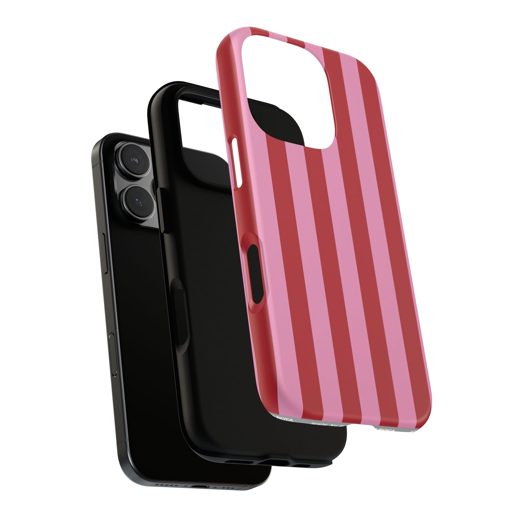 Pink Stripes Tough Case  Available For All iPhone Models