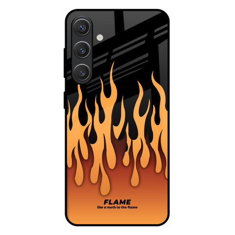 Fire Flame Glossy Case for Samsung Galaxy S25 Plus 5G