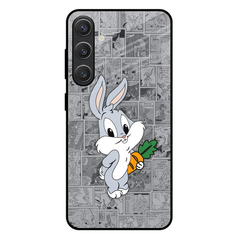 Cute Baby Bunny Glossy Case for Samsung Galaxy S25 Plus 5G