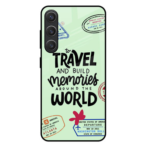 Travel Stamps Glossy Case for Samsung Galaxy S25 Plus 5G