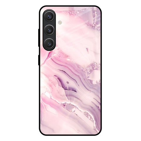 Diamond Pink Gradient Glossy Case For Samsung Galaxy S25 Plus 5G