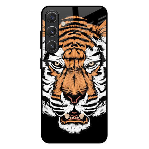 Angry Tiger Glossy Case For Samsung Galaxy S25 Plus 5G
