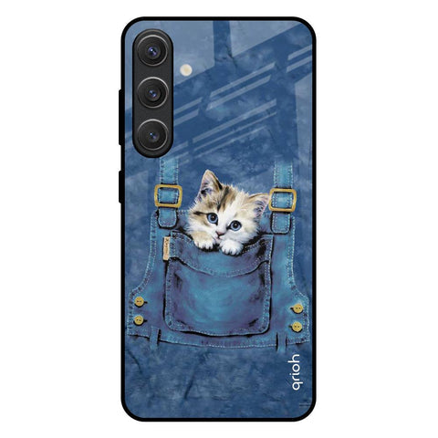 Kitty In Pocket Glossy Case For Samsung Galaxy S25 Plus 5G
