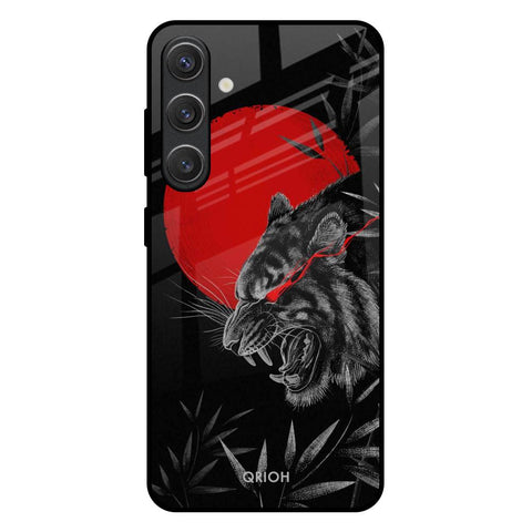Red Moon Tiger Glossy Case for Samsung Galaxy S25 Plus 5G