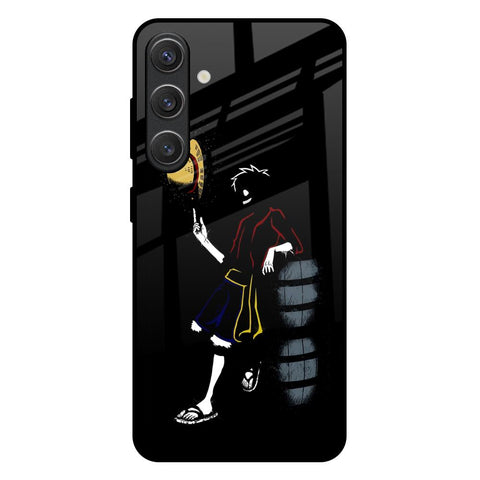 Luffy Line Art Glossy Case for Samsung Galaxy S25 Plus 5G