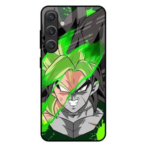 Anime Green Splash Glossy Case for Samsung Galaxy S25 Plus 5G