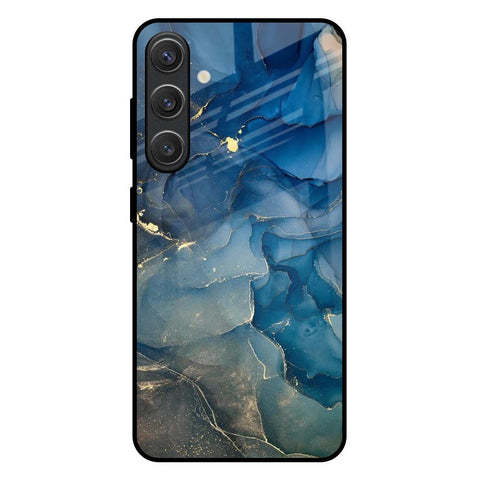 Blue Cool Marble Glossy Case for Samsung Galaxy S25 Plus 5G