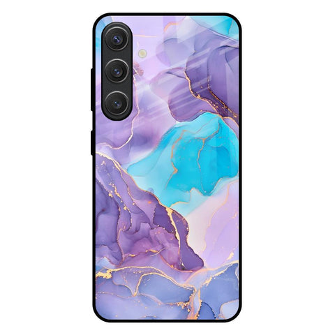 Alcohol ink Marble Glossy Case for Samsung Galaxy S25 Plus 5G