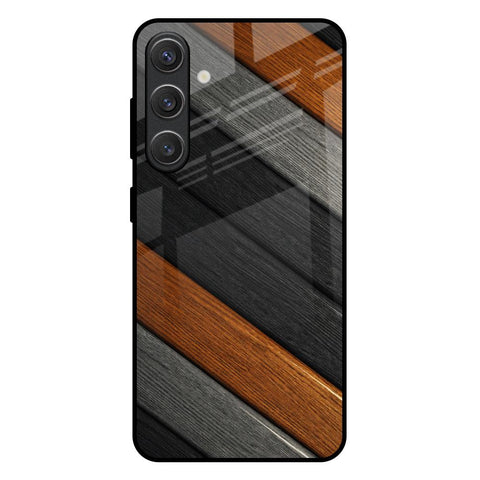 Tri Color Wood Glossy Case for Samsung Galaxy S25 Plus 5G