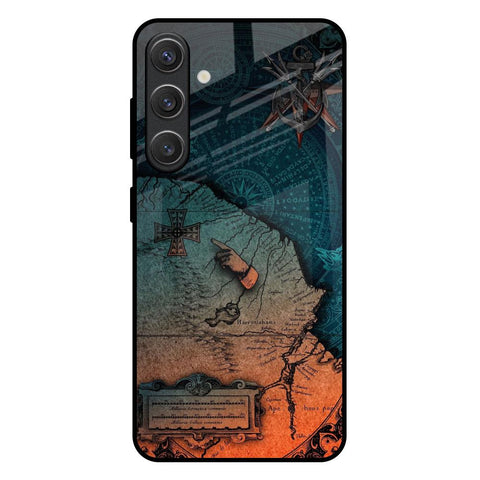 Geographical Map Glossy Case for Samsung Galaxy S25 Plus 5G
