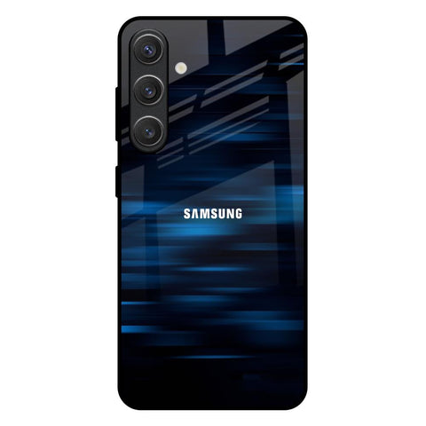 Blue Rough Abstract Glossy Case for Samsung Galaxy S25 Plus 5G