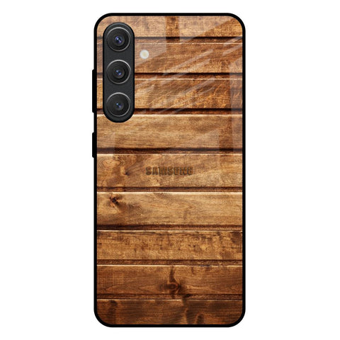 Wooden Planks Glossy Case for Samsung Galaxy S25 Plus 5G