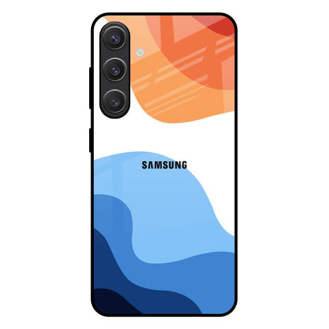 Wavy Color Pattern Glossy Case for Samsung Galaxy S25 Plus 5G