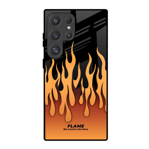 Fire Flame Glossy Case for Samsung Galaxy S25 Ultra 5G