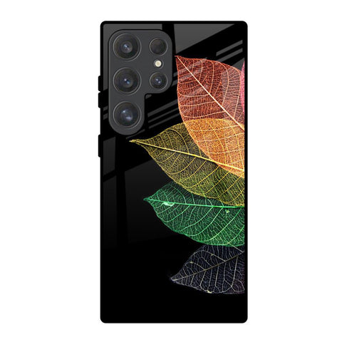 Colorful Leaves Glossy Case for Samsung Galaxy S25 Ultra 5G