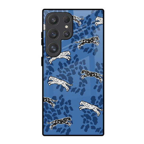 Blue Cheetah Glossy Case for Samsung Galaxy S25 Ultra 5G
