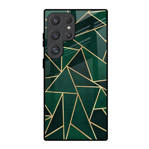 Abstract Green Glossy Case For Samsung Galaxy S25 Ultra 5G