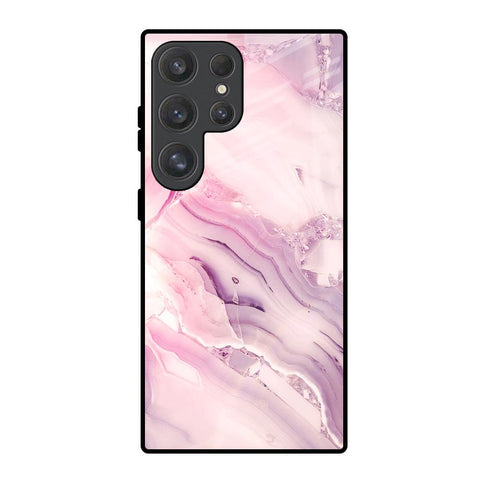 Diamond Pink Gradient Glossy Case For Samsung Galaxy S25 Ultra 5G