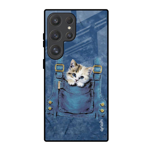 Kitty In Pocket Glossy Case For Samsung Galaxy S25 Ultra 5G