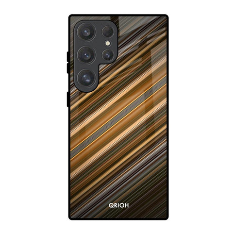 Diagonal Slash Pattern Glossy Case for Samsung Galaxy S25 Ultra 5G