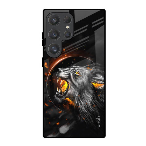 Aggressive Lion Glossy Case for Samsung Galaxy S25 Ultra 5G