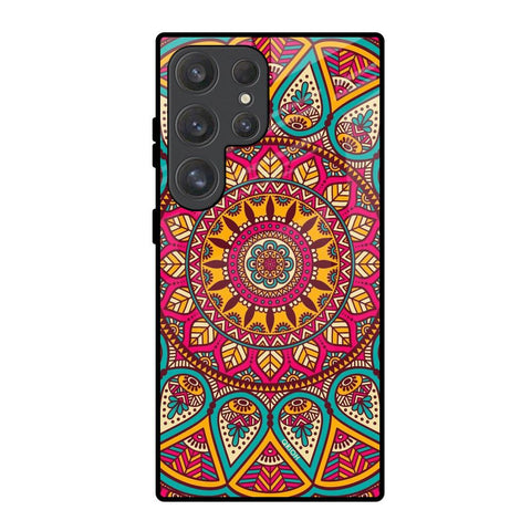 Elegant Mandala Glossy Case for Samsung Galaxy S25 Ultra 5G