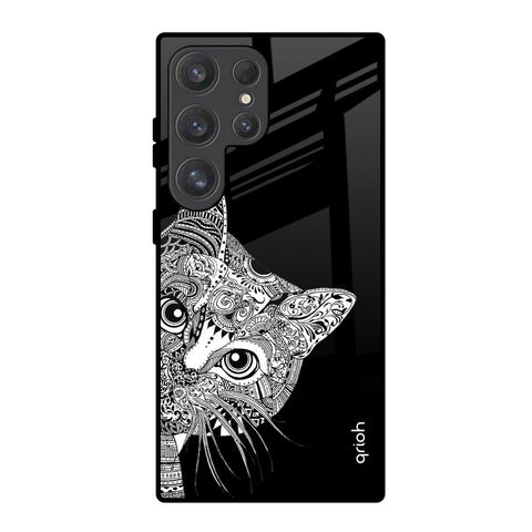 Kitten Mandala Glossy Case for Samsung Galaxy S25 Ultra 5G