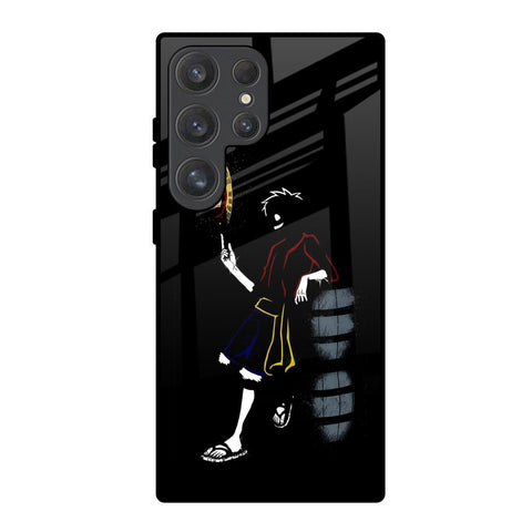 Luffy Line Art Glossy Case for Samsung Galaxy S25 Ultra 5G