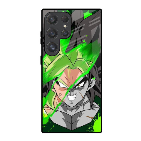 Anime Green Splash Glossy Case for Samsung Galaxy S25 Ultra 5G