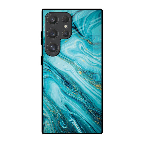 Ocean Marble Glossy Case for Samsung Galaxy S25 Ultra 5G