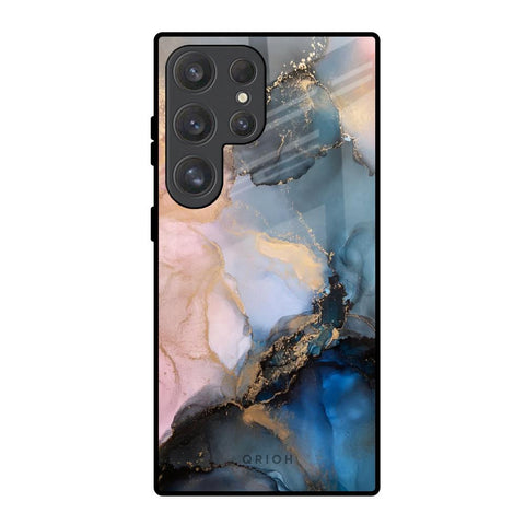 Marble Ink Abstract Glossy Case for Samsung Galaxy S25 Ultra 5G