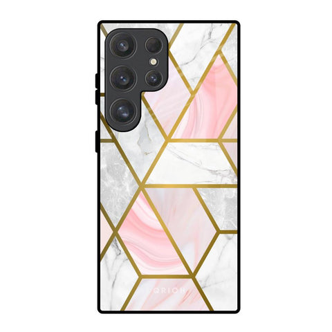 Geometrical Marble Glossy Case for Samsung Galaxy S25 Ultra 5G