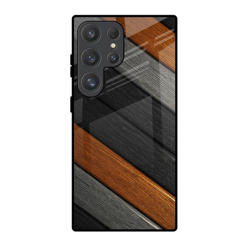 Tri Color Wood Glossy Case for Samsung Galaxy S25 Ultra 5G