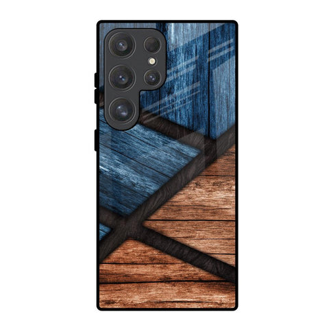 Wooden Tiles Glossy Case for Samsung Galaxy S25 Ultra 5G