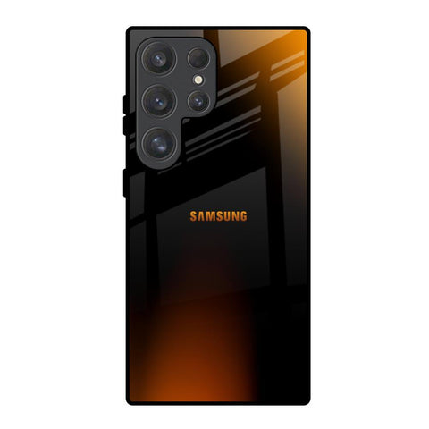 Orange Black Fusion Glossy Case for Samsung Galaxy S25 Ultra 5G