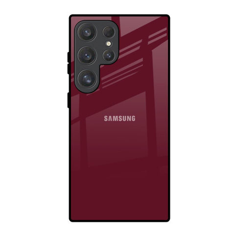 Classic Burgundy Glossy Case for Samsung Galaxy S25 Ultra 5G