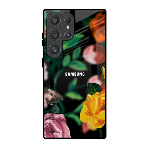 Flowers & Butterfly Glossy Case for Samsung Galaxy S25 Ultra 5G